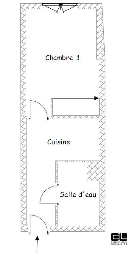 APPARTEMENT T1 A LOUER - CALUIRE ET CUIRE - 19.75 m2 - 515�&euro; charges comprises par mois
