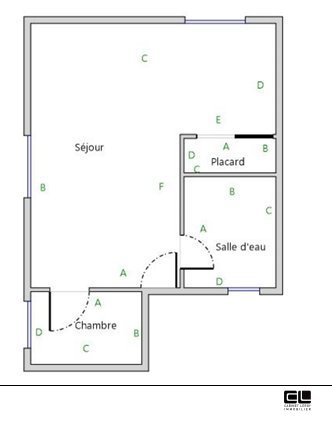 APPARTEMENT T1 A LOUER - LYON 3EME ARRONDISSEMENT - 24.14 m2 - 676,95�&euro; charges comprises par mois