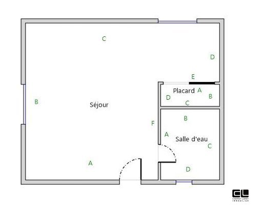 APPARTEMENT T1 A LOUER - LYON 3EME ARRONDISSEMENT - 18.59 m2 - 544 &euro; charges comprises par mois