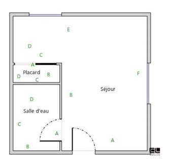 APPARTEMENT T1 A LOUER - LYON 3EME ARRONDISSEMENT - 19.53 m2 - 566,77 &euro; charges comprises par mois