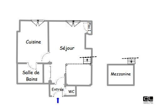 APPARTEMENT T1 A LOUER - LYON 6EME ARRONDISSEMENT Charpennes/Vitton - 30.85 m2 - 695€ charges comprises par mois