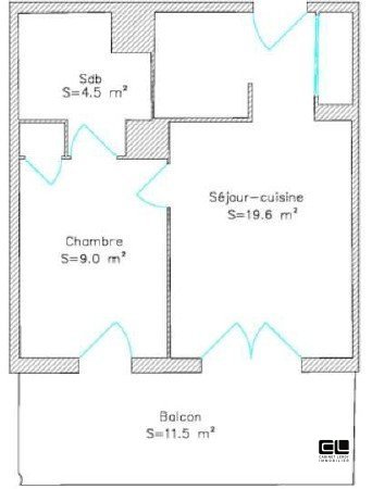 APPARTEMENT T1 A LOUER - LYON 7EME ARRONDISSEMENT - 34 m2 - 817�&euro; charges comprises par mois