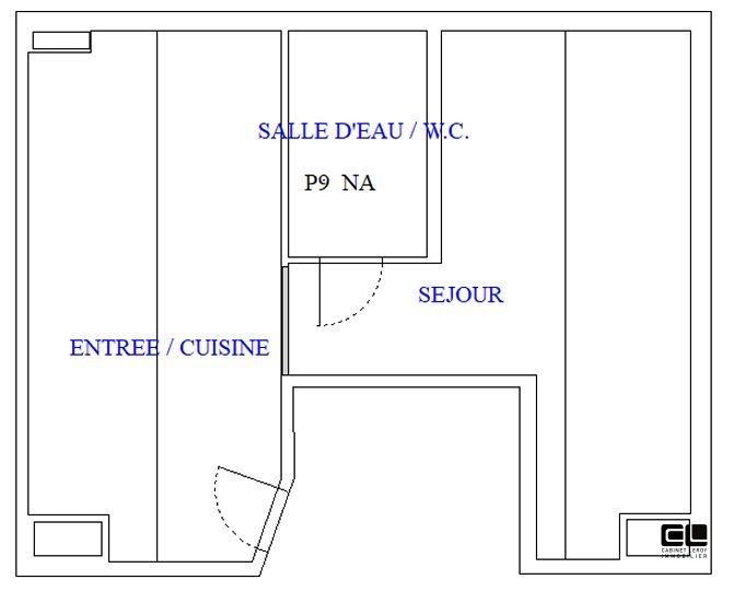 APPARTEMENT T1 A LOUER - VILLEURBANNE - 19.71 m2 - 486�&euro; charges comprises par mois