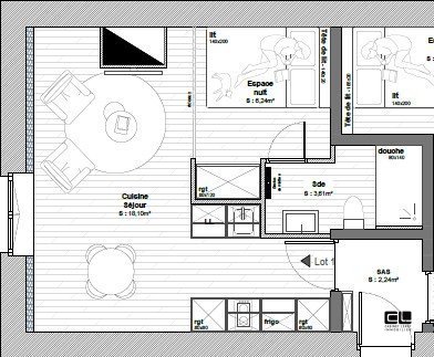 APPARTEMENT T1 A VENDRE - LYON 9EME ARRONDISSEMENT - 29 m2 - 125�000�&euro;