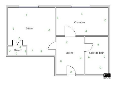 APPARTEMENT T2 A LOUER - FONTAINES SUR SAONE - 35.51 m2 - 470�&euro; charges comprises par mois