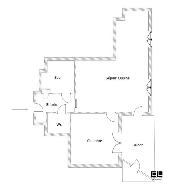 APPARTEMENT T2 A LOUER - LYON 9EME ARRONDISSEMENT - 45.1 m2 - 994�&euro; charges comprises par mois