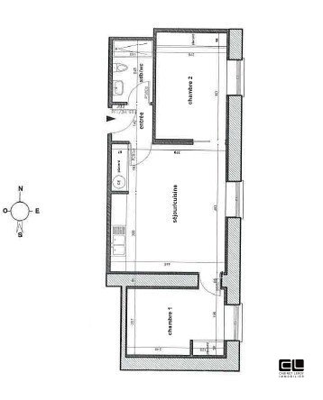 APPARTEMENT T3 A LOUER - LYON 3EME ARRONDISSEMENT - 49.2 m2 - 735�&euro; charges comprises par mois
